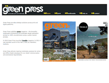 Tablet Screenshot of greenpress.com.au