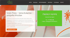 Desktop Screenshot of greenpress.pl
